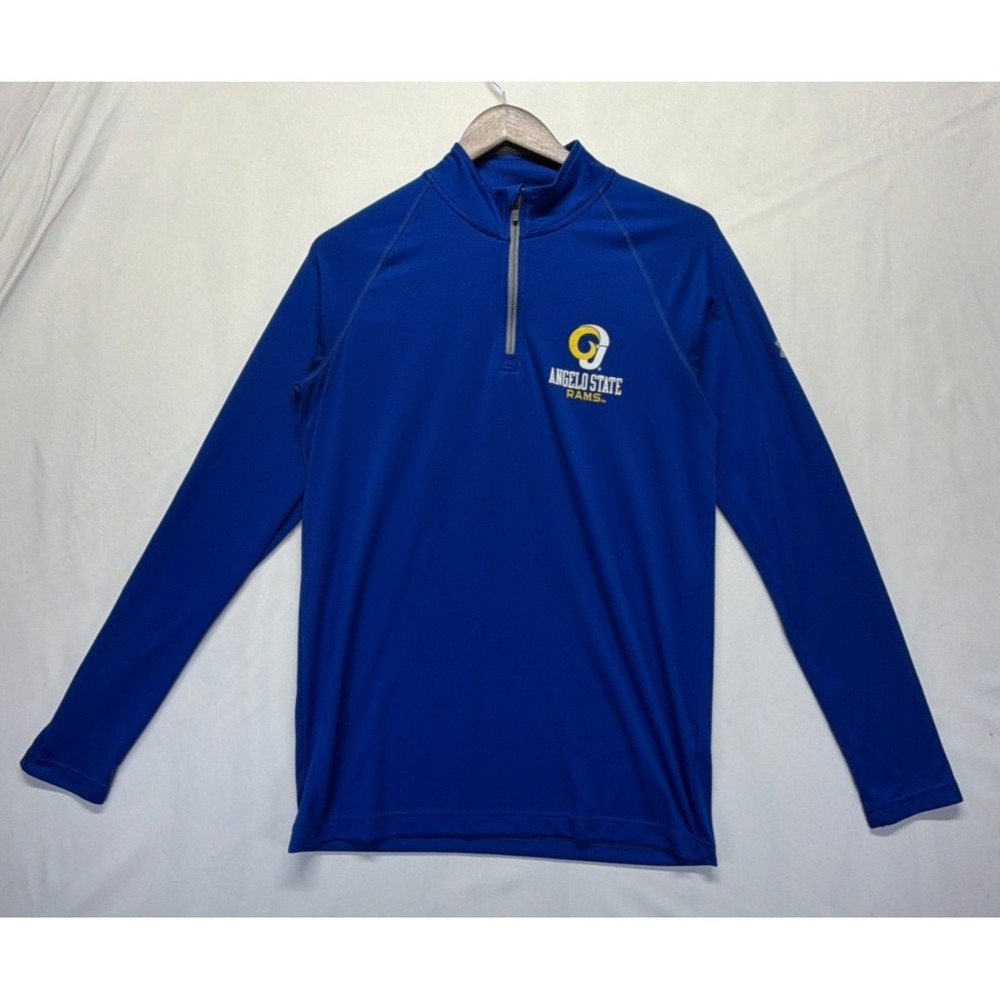 Angelo State Rams Training Top Mens SM Blue Under Armour Football NCAA Loose Fit